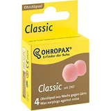 Ohropax Classic Orejeras de Cera, desechables, caja de 4