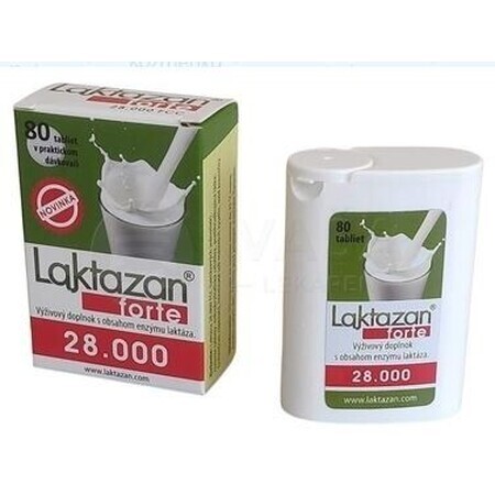 Lactazan Forte 28.000 FCC 80 tabletten