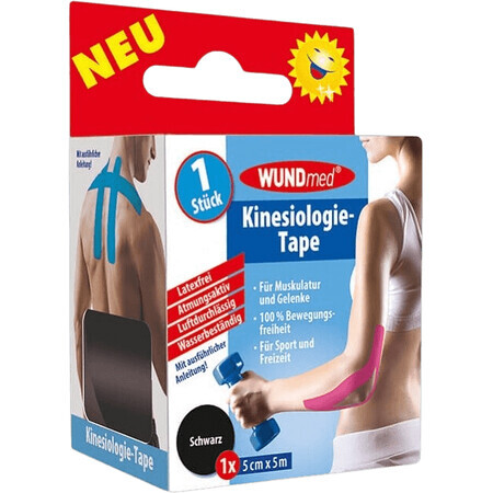 Wundmed Kinezio Tape zwart 5cmx5m