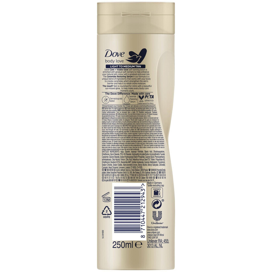 Dove Care&Visible Glow Fair-Medium Body Lotion 250 ml