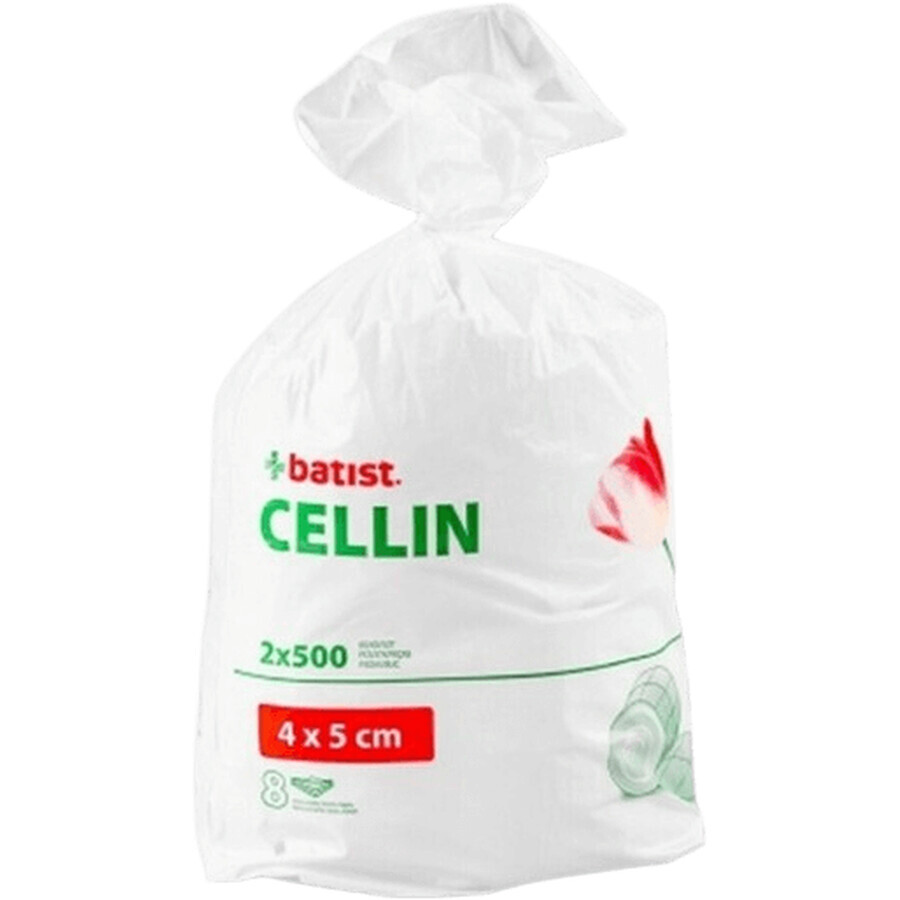 Mertlin cellulose wattenschijfjes 40x50 mm, 2 x 500 st.