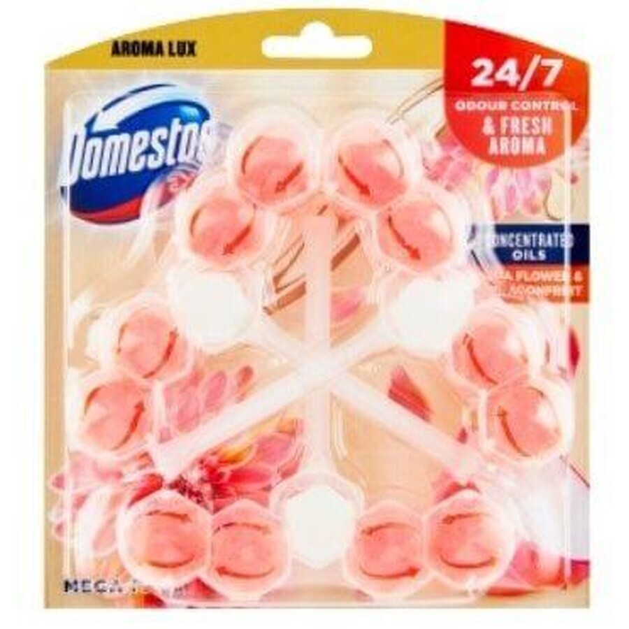 Domestos Aroma Lux Dahliabloem & Dragonfruit WC-blok 3 x 55 g