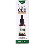 Ik ben CBD Spectrum CBD 5% + CBG 5% originele hennepolie 10 ml