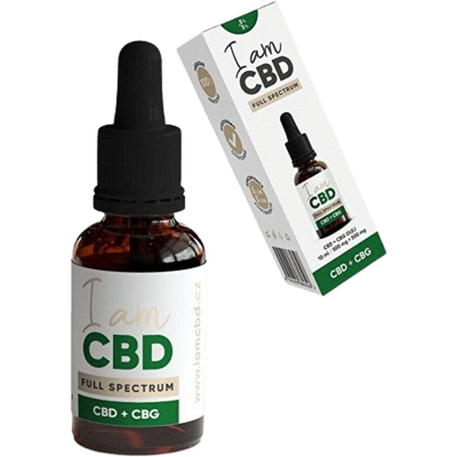 Ik ben CBD Spectrum CBD 5% + CBG 5% originele hennepolie 10 ml