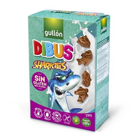 Biscuits sans gluten Dibus Sharkies, 250g, Gullon