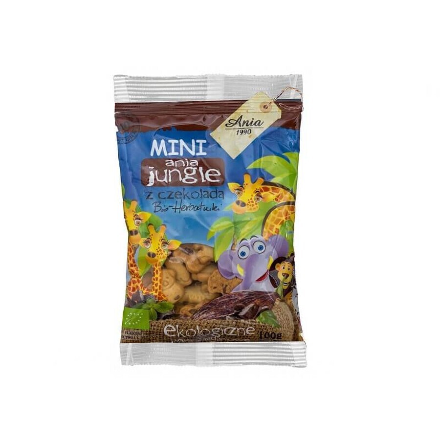 Galletas de chocolate Eco Mini Jungle, 100 g, Ania