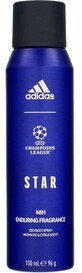 Adidas UEFA Champions League Star deodorant spray voor mannen 150 ml