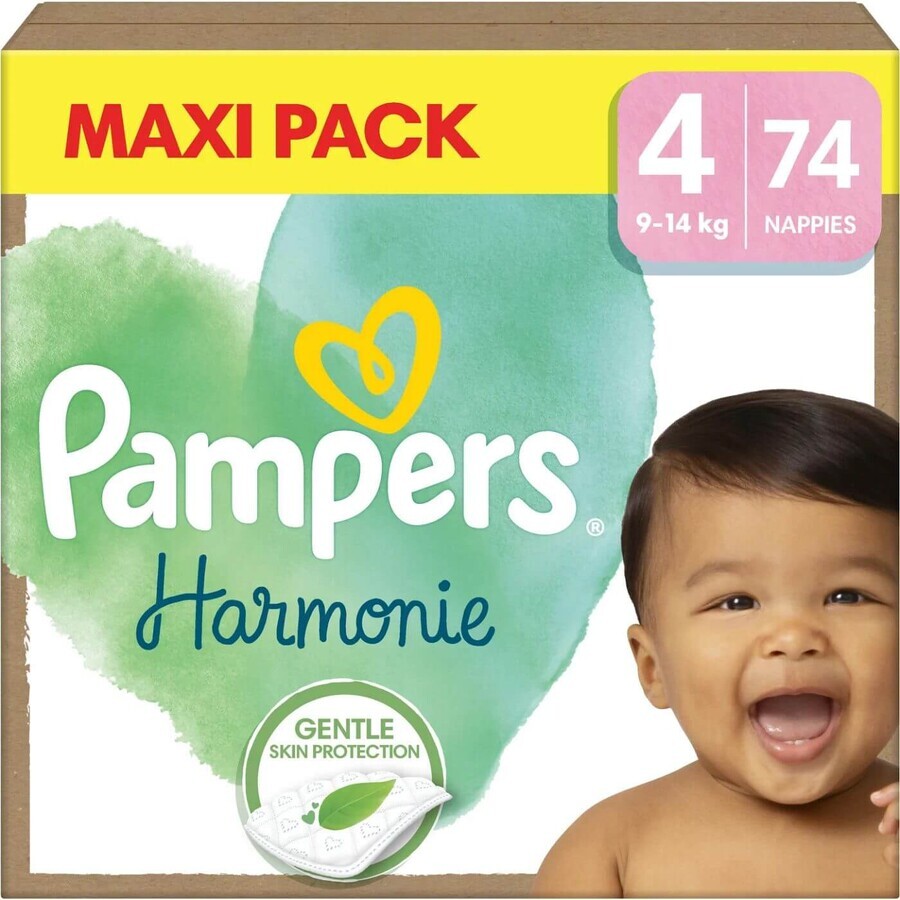 Pampers Harmonie Baby Größe 4, 74 Stück