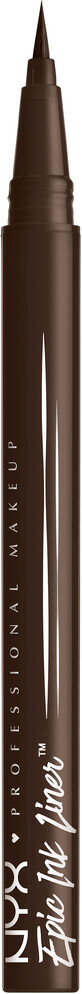 NYX Professional Makeup Epic Ink Liner, waterproof eyeliner - Donkere Chocolade