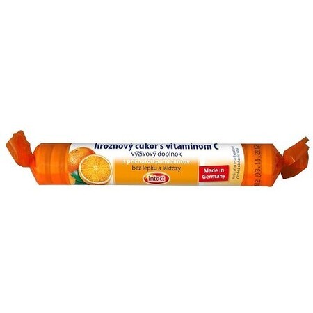 Azúcar de uva intacto con vitamina C y sabor a naranja 1 x 40 g