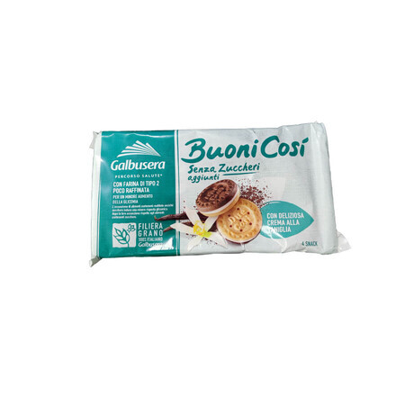 Cookies with vanilla cream, 160 g, Galbusera