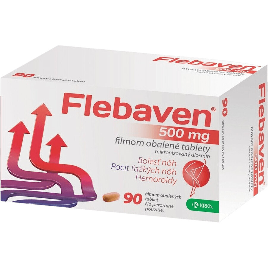 Flebaven 500mg film-coated 90 tablets