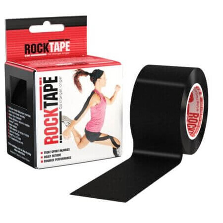 RockTape Zwarte kinesiologische tape 5 m