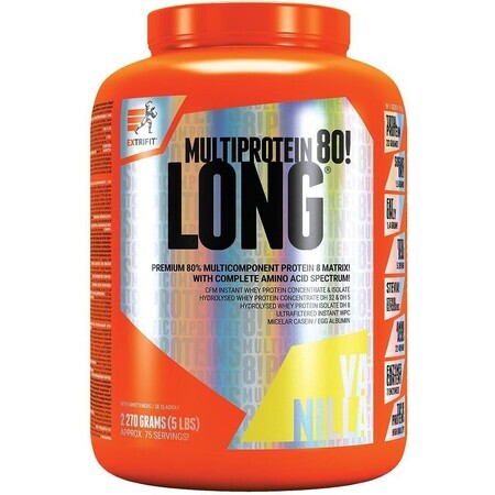 Extrifit Lang 80 Multiproteïne Vanille 2270 g