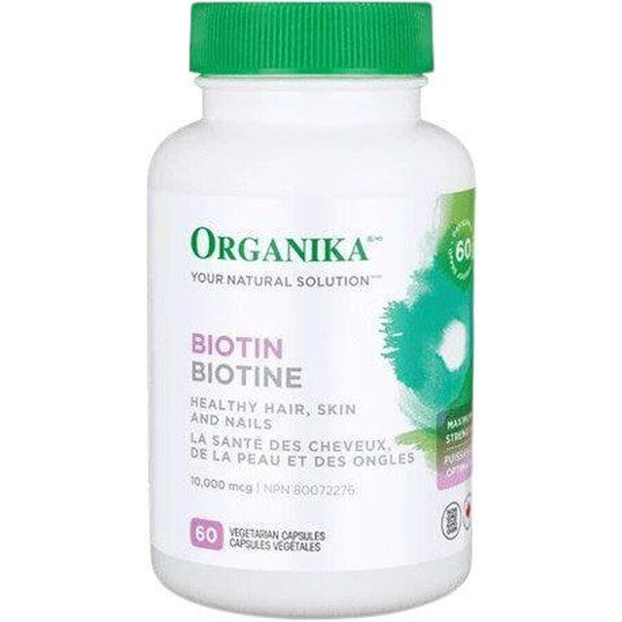 Organika Biotine (vitamine B7) 10 000 mcg, 60 capsules