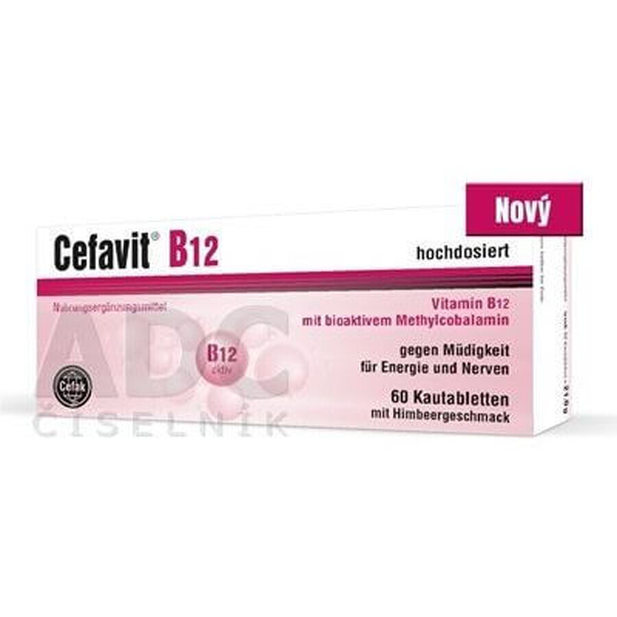 Cefavit Vitamine B12 met frambozensmaak 60 tabletten