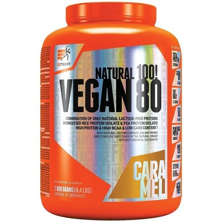 Extrifit Vegan 80 karamel 2000 g