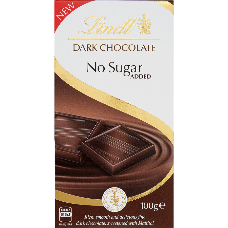 Lindt pure chocolade zonder toegevoegde suiker 100 g