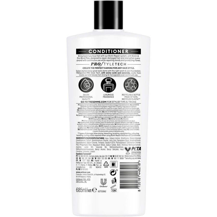 TreSemmé Biotine Repair Conditioner 685 ml