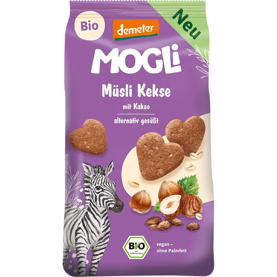 MOGLi Biologische Cacao Muesli Koekjes met Demeter keurmerk 125 g