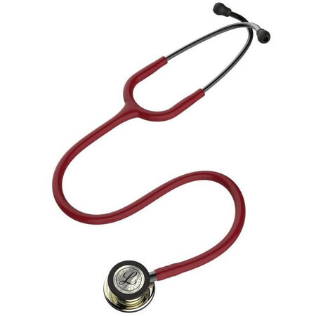 3M Littmann Classic III 5864 Stethoscoop met champagne afwerking voor interne geneeskunde bordeauxrood