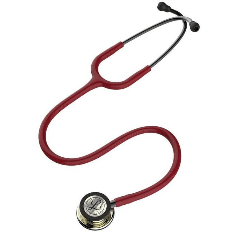 3M Littmann Classic III 5864 Stethoscoop met champagne afwerking voor interne geneeskunde bordeauxrood