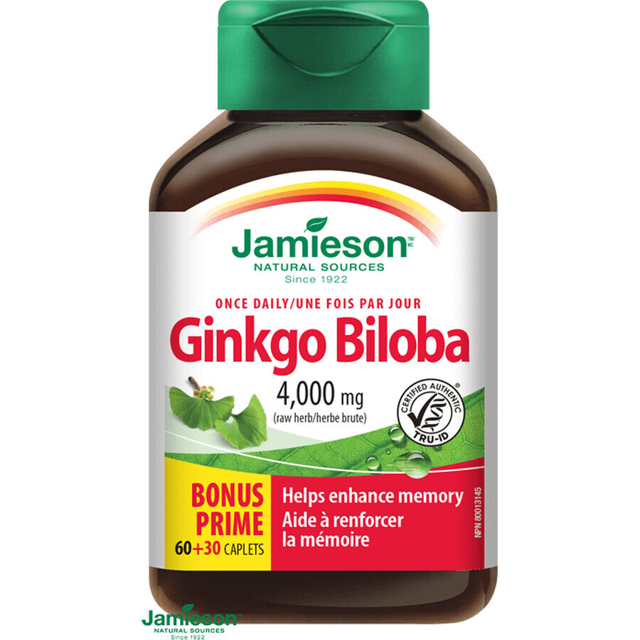 Jamieson Ginkgo Biloba 90 tabletten