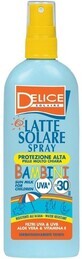 Delice Solaire Bambini Latte Solare Spray Kinderzonnebrandcr&#232;me OF30 UVA&amp;UVB 150 ml