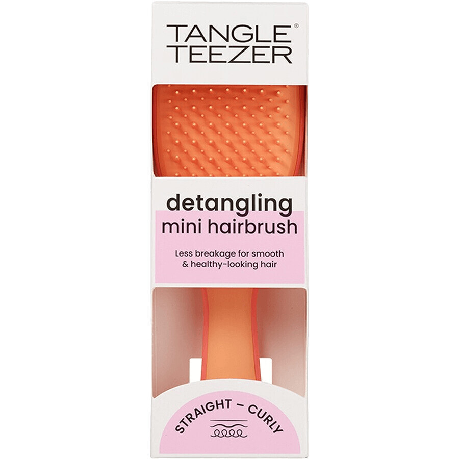 Tangle Teezer The Ultimate Detangler Mini Straight - Curly Salmon Pink Apricot