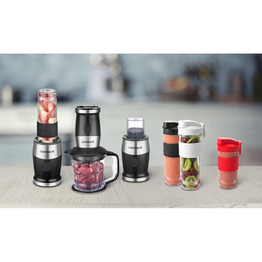 Concept Smoothiemaker + hakker + molen 700W zwart