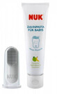 Nuk Set Baby Tandpasta + schoonmaak vingerhoedje 40 ml