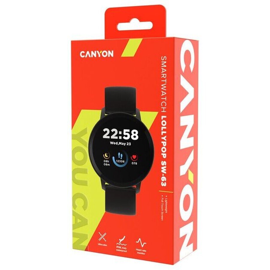 Canyon Smart horloge Lollypop SW-63 zwart