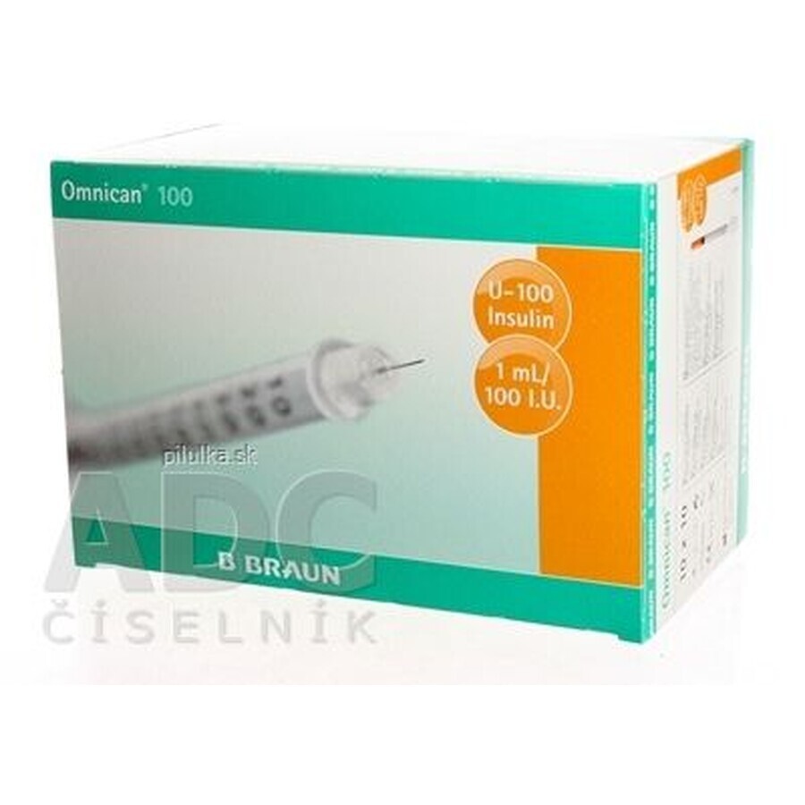 B.Braun BB Omnican spuit 100 ml, naald 0,30x12 mm 100 st