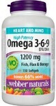 Webber Naturals Omega 3-6-9 1200 mg FORTE 150 capsules