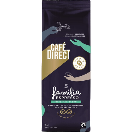 Cafedirect Espresso koffiebonen 1 kg