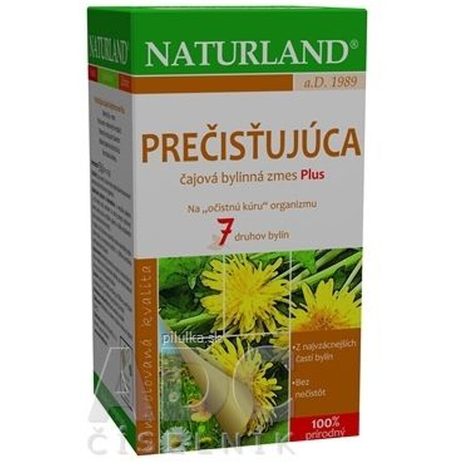 Naturland Miscela di tè purificante più tisane in bustine 20 x 1,75 g