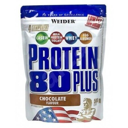 Weider Eiwit 80 Plus - chocolade 500 g