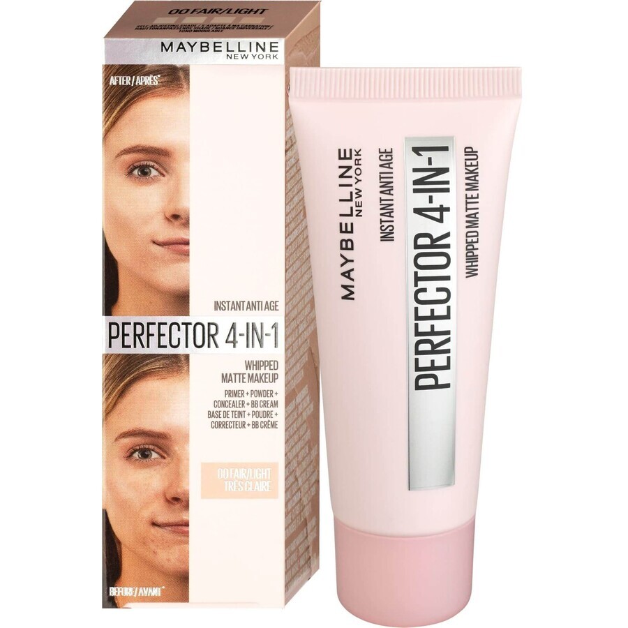 Maybelline New York Instant Perfector matterende make-up 4in1, 00 Fair 30 ml