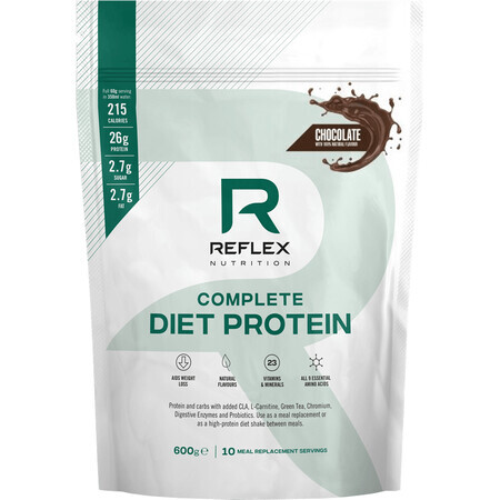 Reflex Nutrition Complete Dieet Eiwit Chocolade 600 g