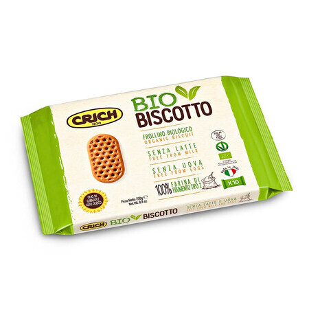 Eco milk and egg free biscuits, 250 g, Crich