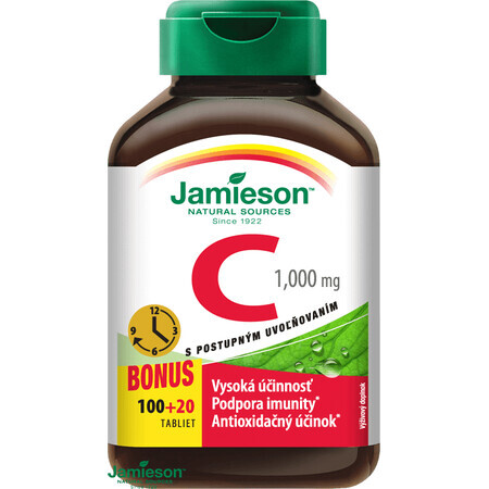 Jamieson Vitamin C 1000mg gradual release 120 tablets