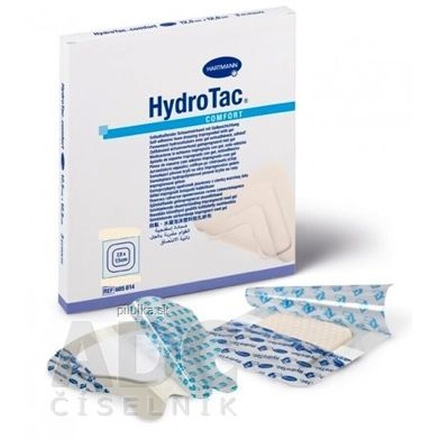 Hartmann HydroTac Comfort - zelfklevende gel geïmpregneerde hydropolaire foam wondbedekking, 20x20 cm 3 st.