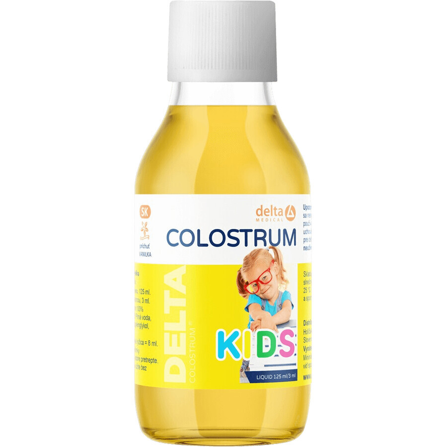 Delta Colostrum Kids, vanillesmaak 125 ml