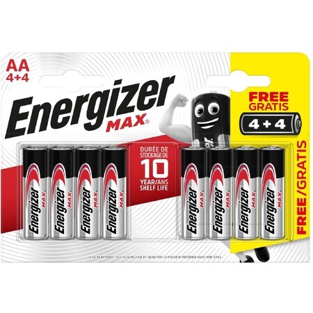 Energizer Max AA potloodbatterijen 8 stuks