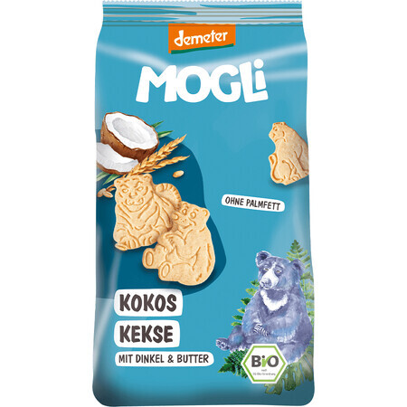 MOGLi Biologische Kokoskoekjes met Demeter certificering 125 g