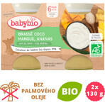 Babybio Kokosmelk brasserie mango appel 2 x 130 g