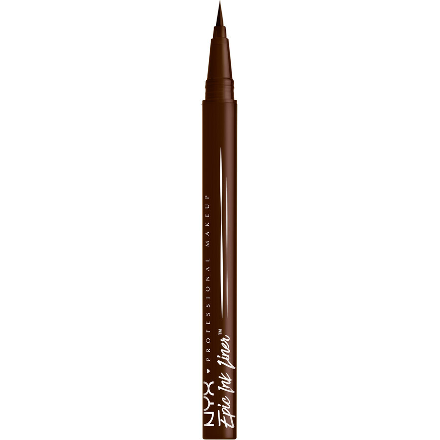 NYX Professional Makeup Epic Ink Liner, waterproof eyeliner - Melkchocolade