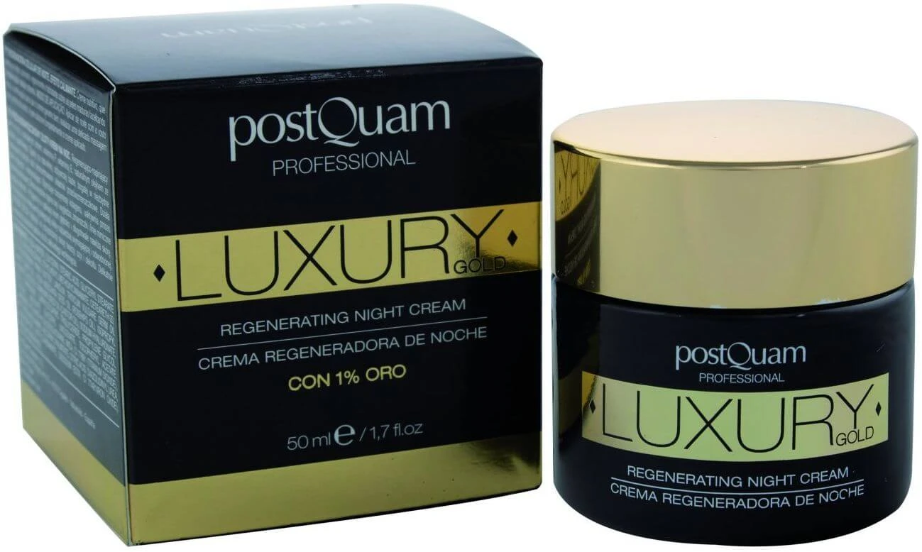 PostQuam Professionele Luxe Gouden Regenererende Nachtcrème met 1% Goud 50 ml