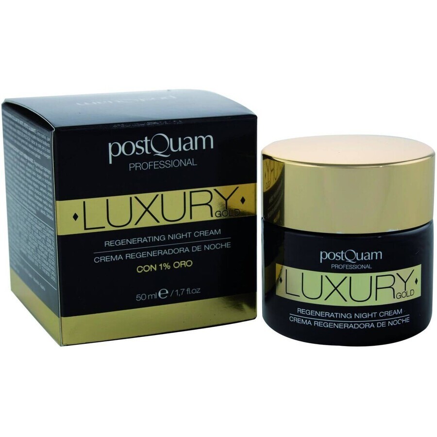 PostQuam Professional Luxury Gold Luxurious regenerating night cream with 1% gold 50 ml