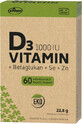 Vitar EKO Vitamine D3 1000IU+betaglucaan 60 capsules